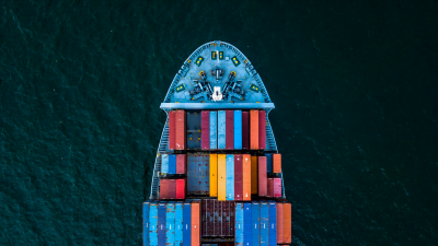 cargo containers on ship