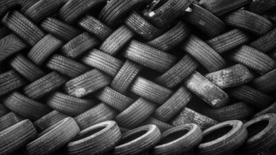 pile of tyres